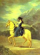 Francisco Jose de Goya Equestrian Portrait of Dona Maria Teresa Vallabriga oil painting reproduction
